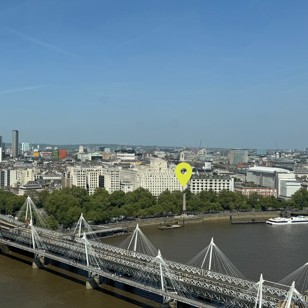 Cleopatra's needle from the London Eye