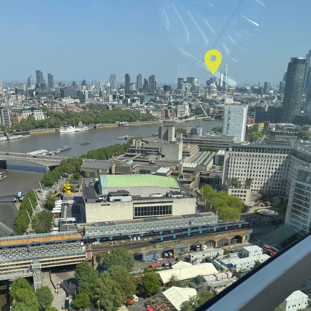 St Pauls Cathedral from the London Eye