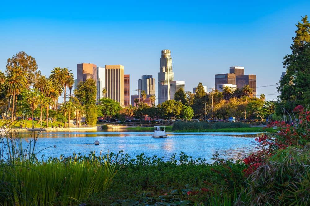 Echo Lake Park in Los Angeles