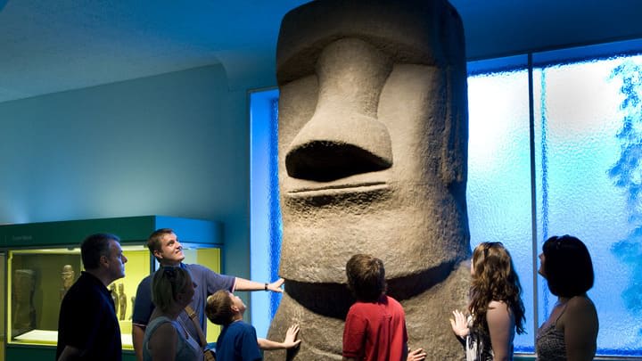 Testa dell'Isola di Pasqua all'American Museum of Natural History