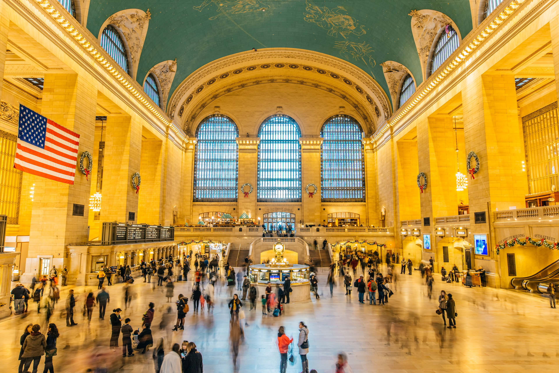 Interior de Gran Central Station en Nueva York.