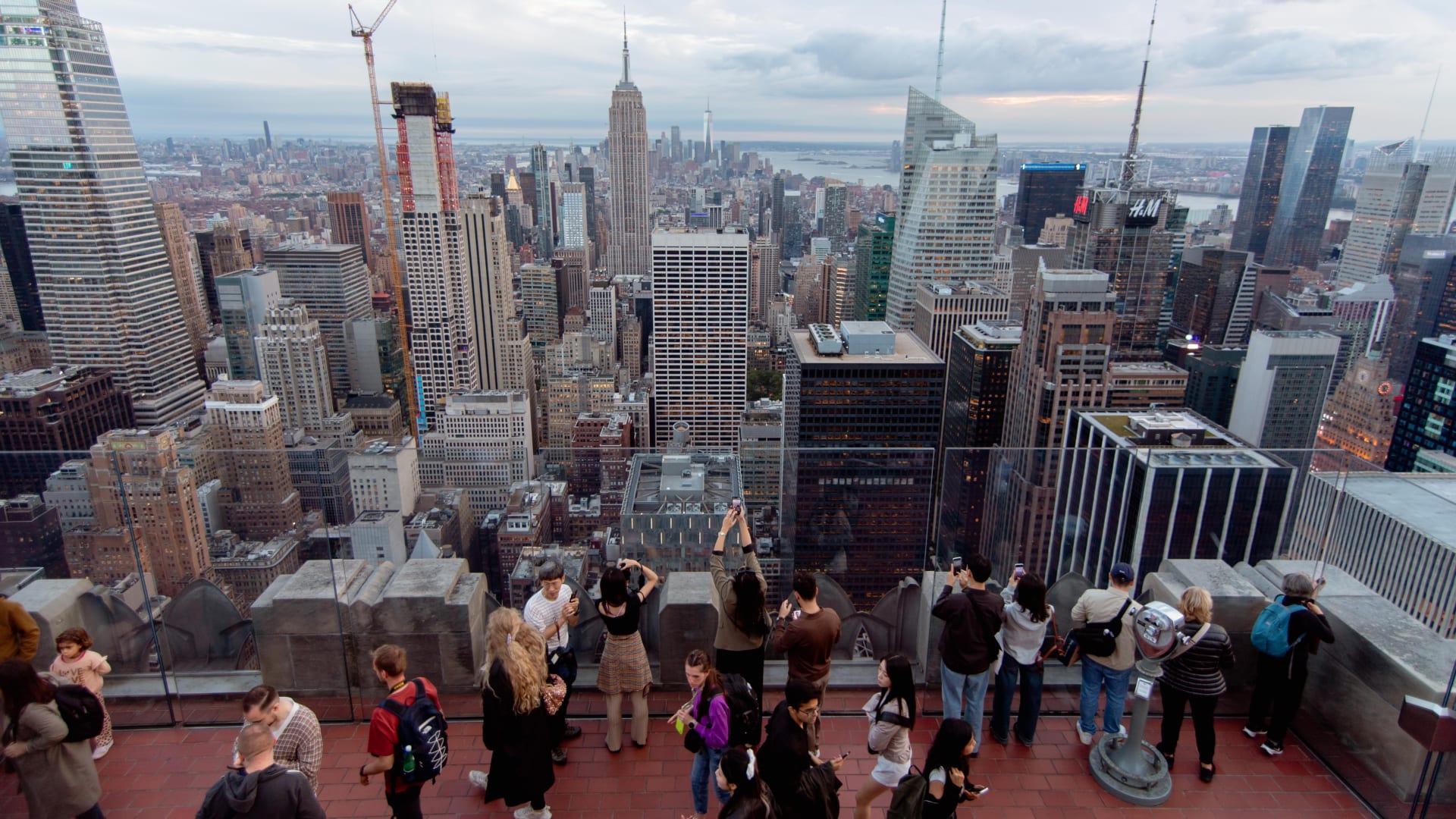 View of Empire State Building from Top of The Rock