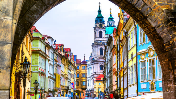 Prague's colorful Mala Strana neighborhood