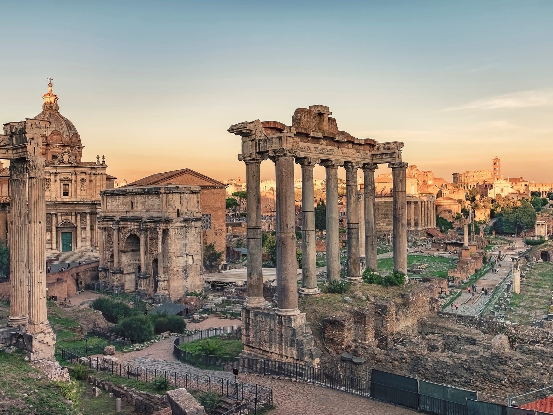 Das Forum Romanum in Rom