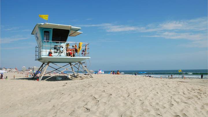 Lifeguard lookout on Coronado Beach