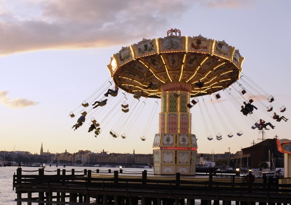 Gröna Lund theme park on Stockholm's Djurgården island