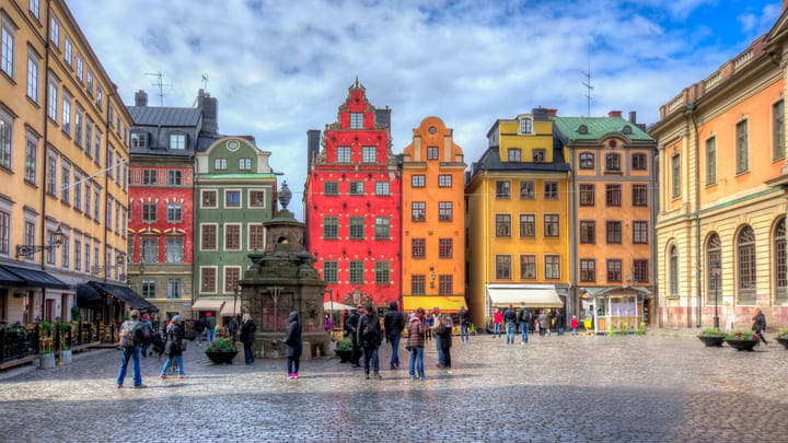 Stockholm's colorful old town