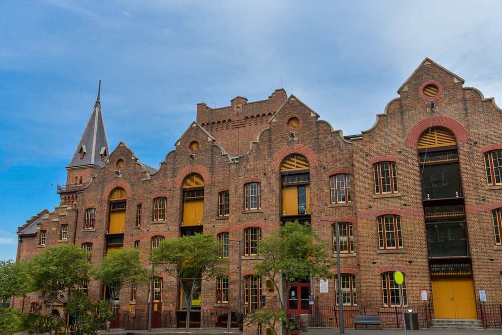 Red-brick building in The Rocks neighborhood