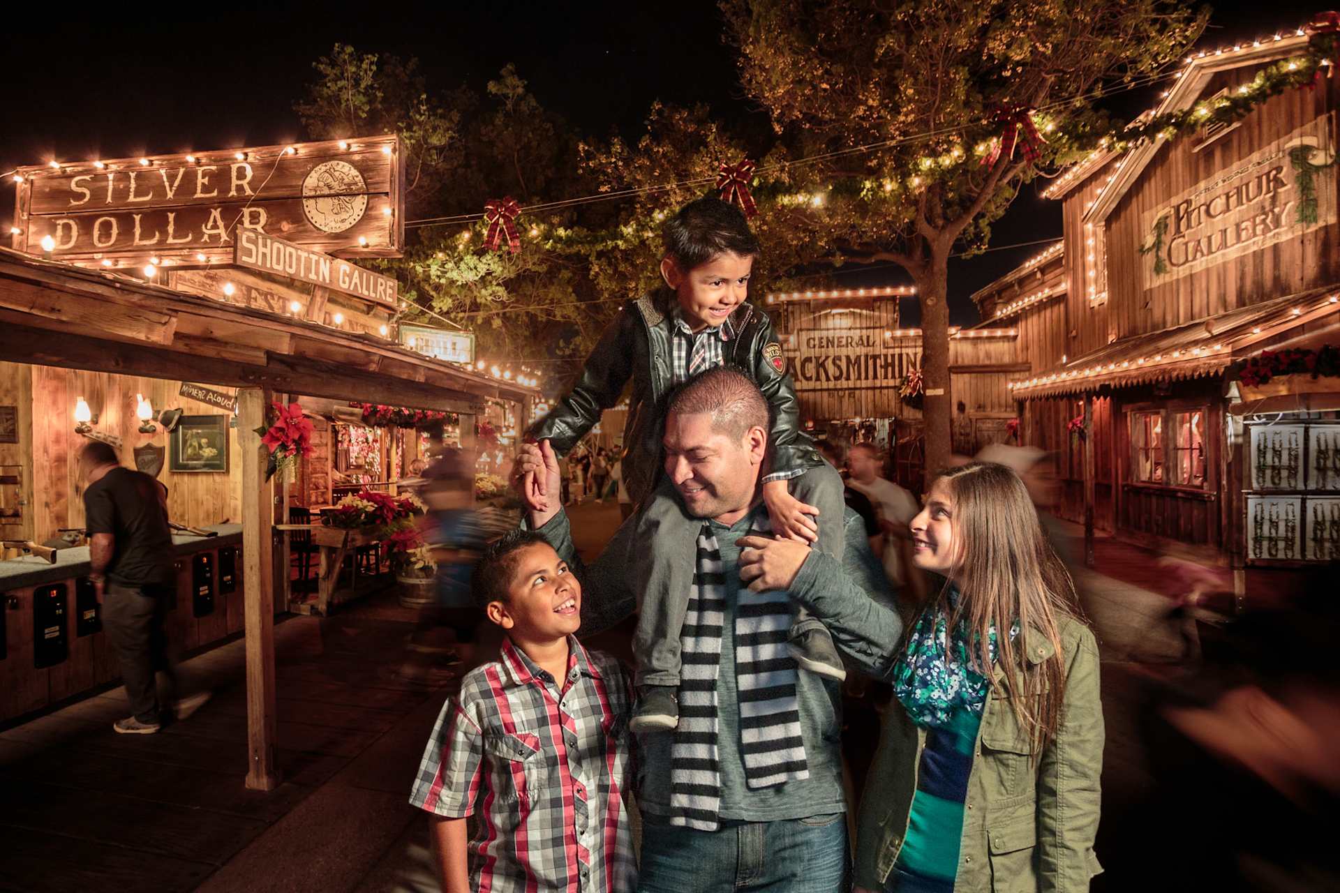 Family at Knott's Berry Farm