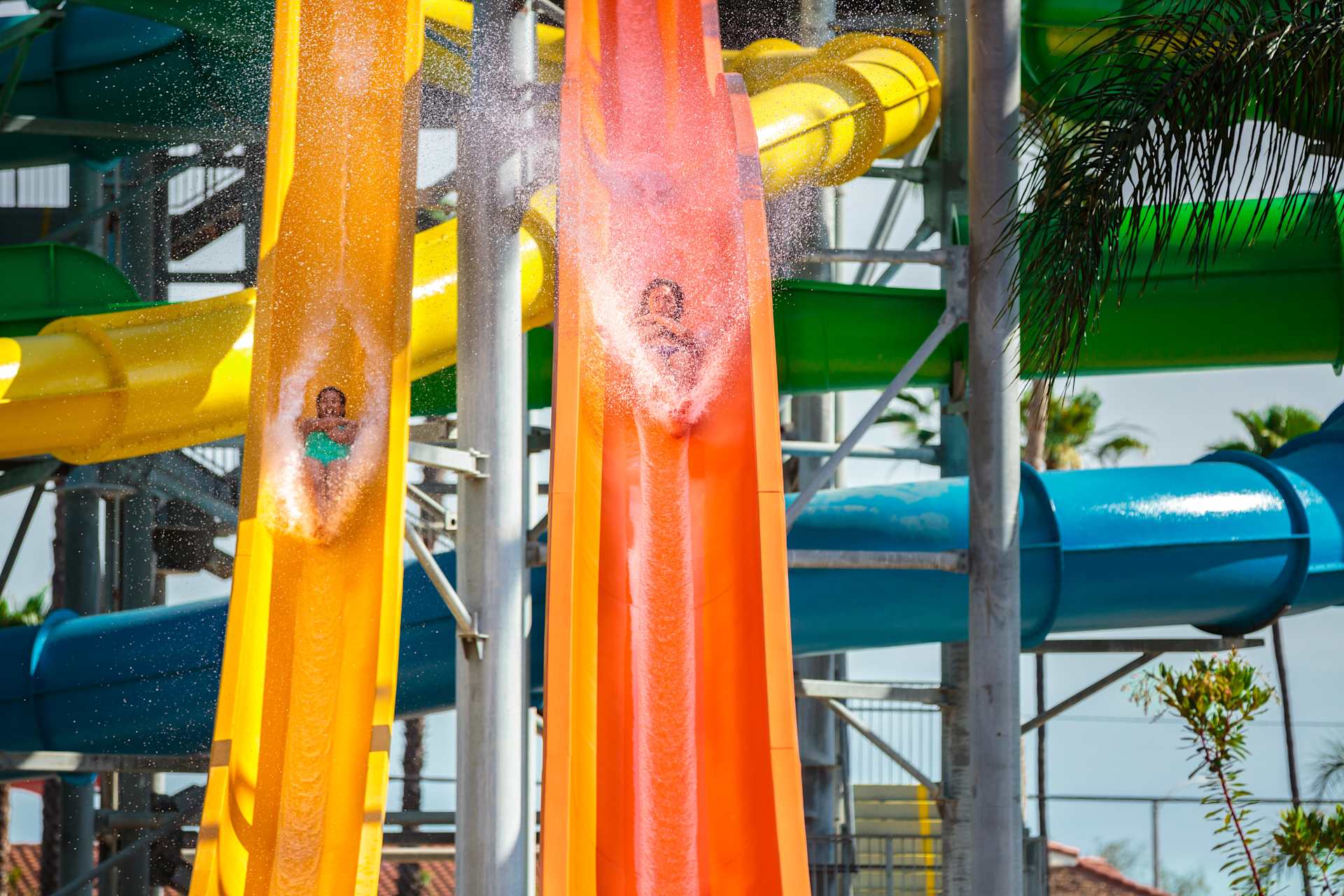 Slides at Knott's Soak City