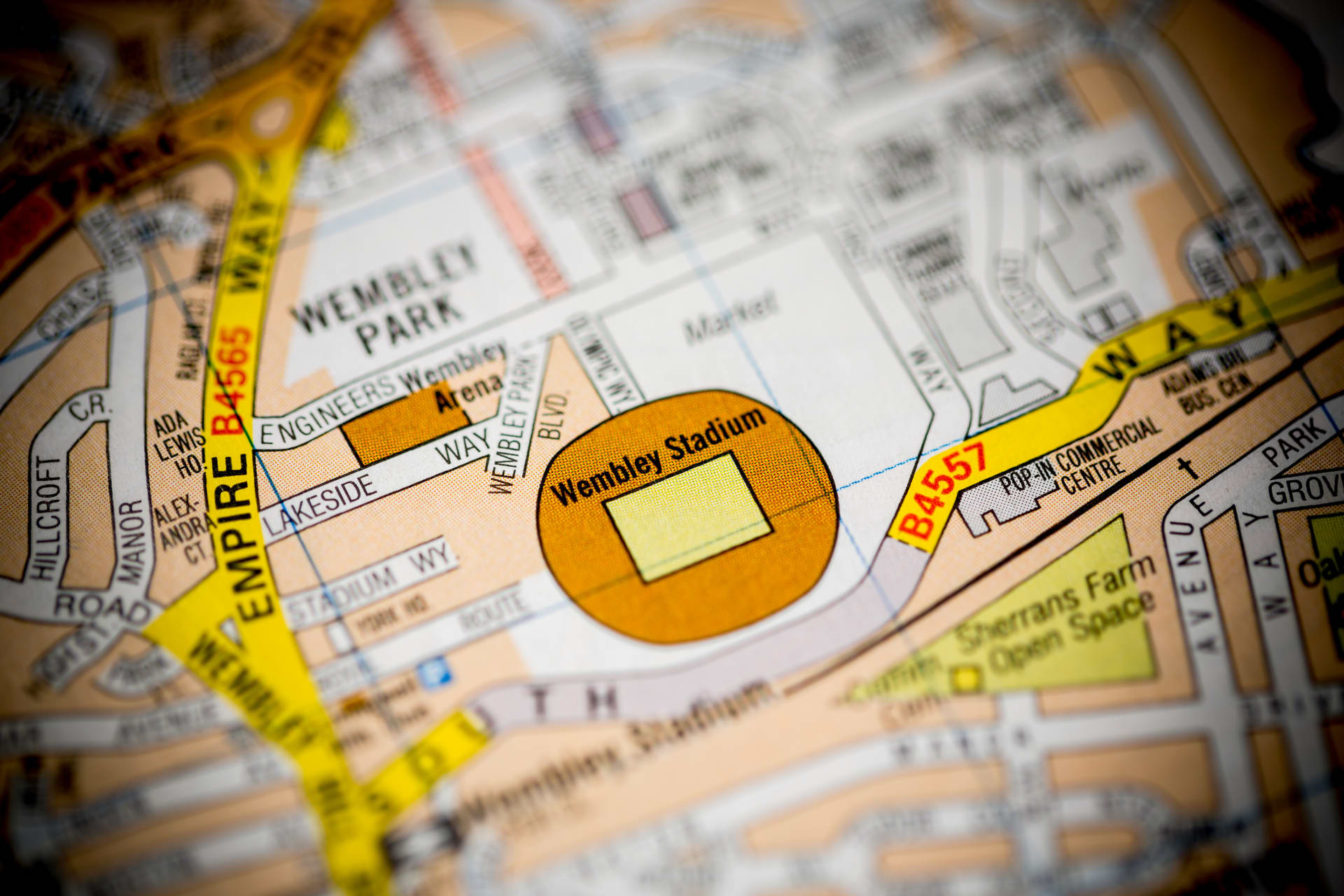 Mapa Wembley Park Londres