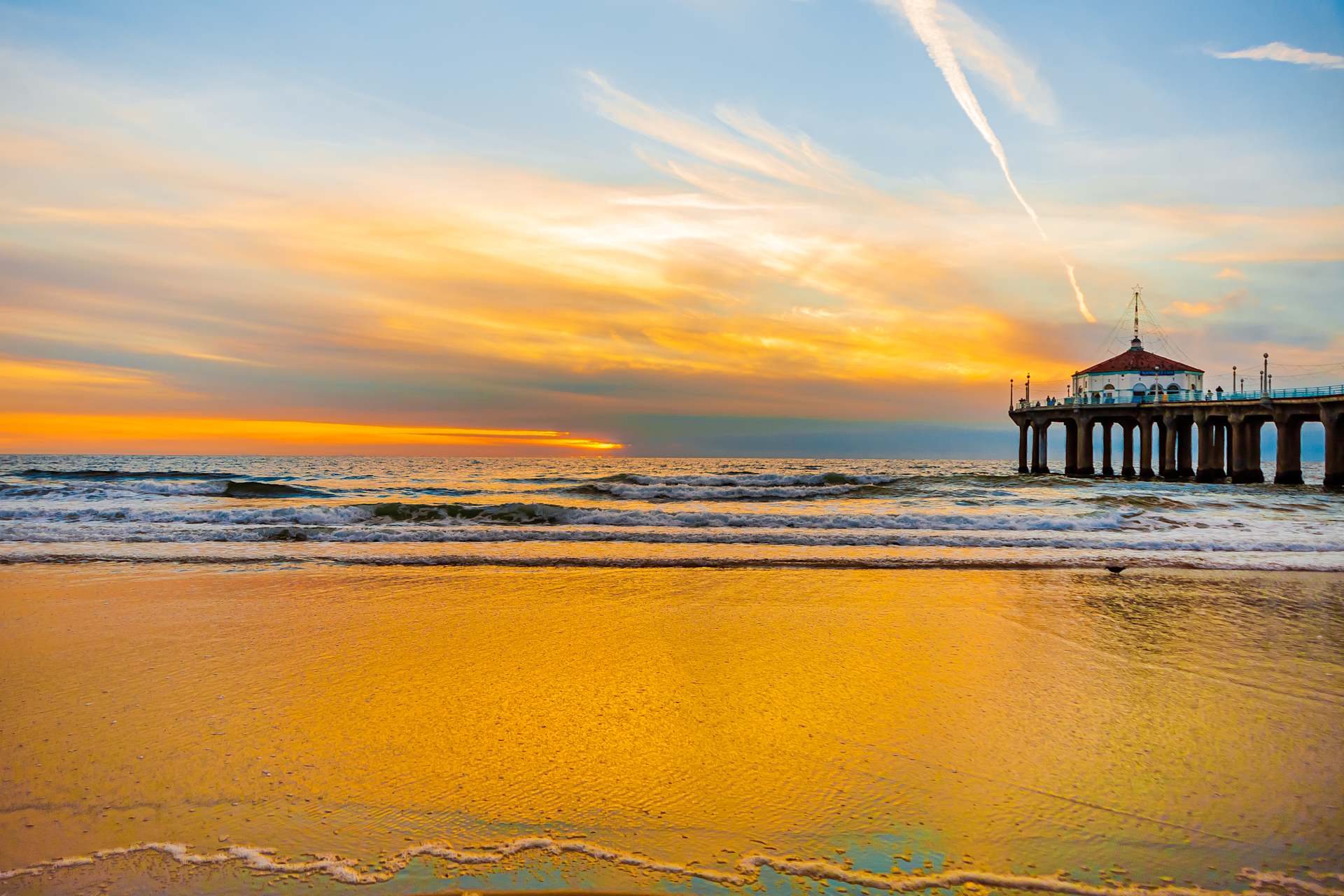 Manhattan Beach Pier at Sunset