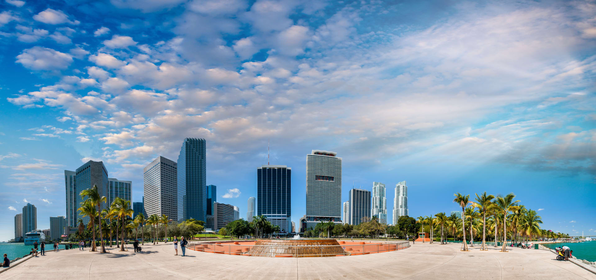 miami-sunset-bayfront-park-beautiful-downtown
