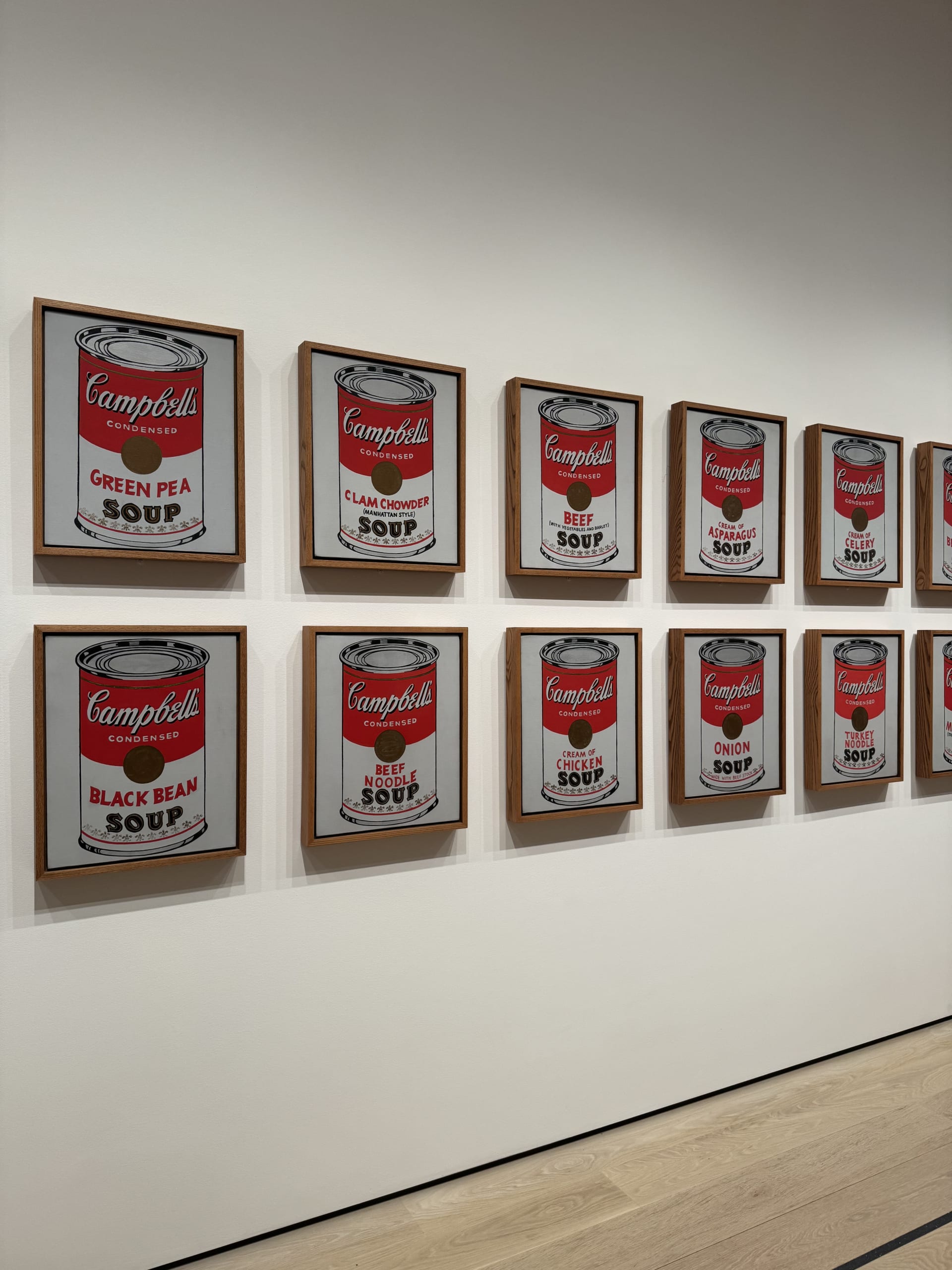 Warhol's soup cans at MoMA