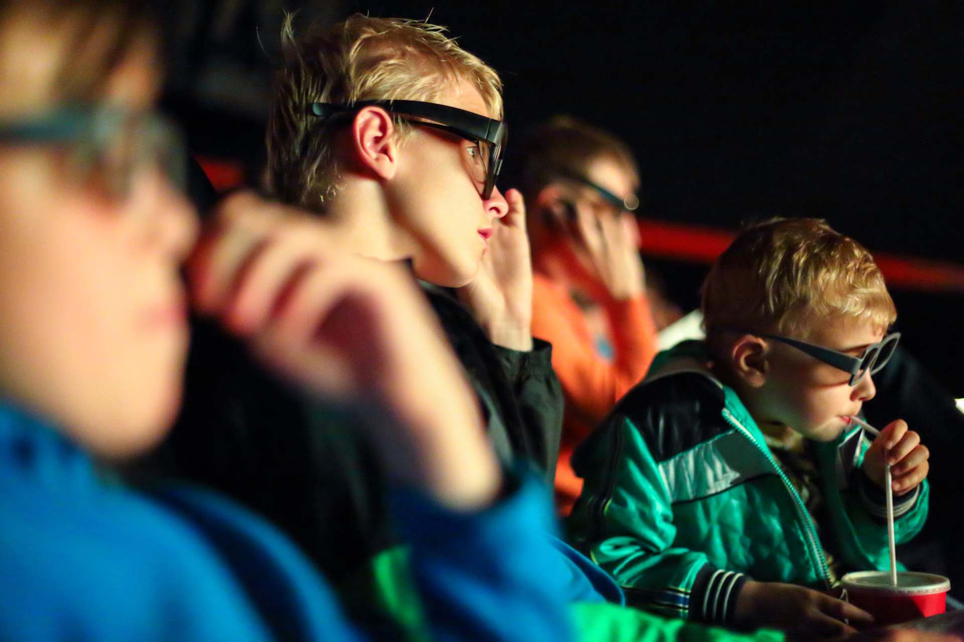 Kids Watching a Movie