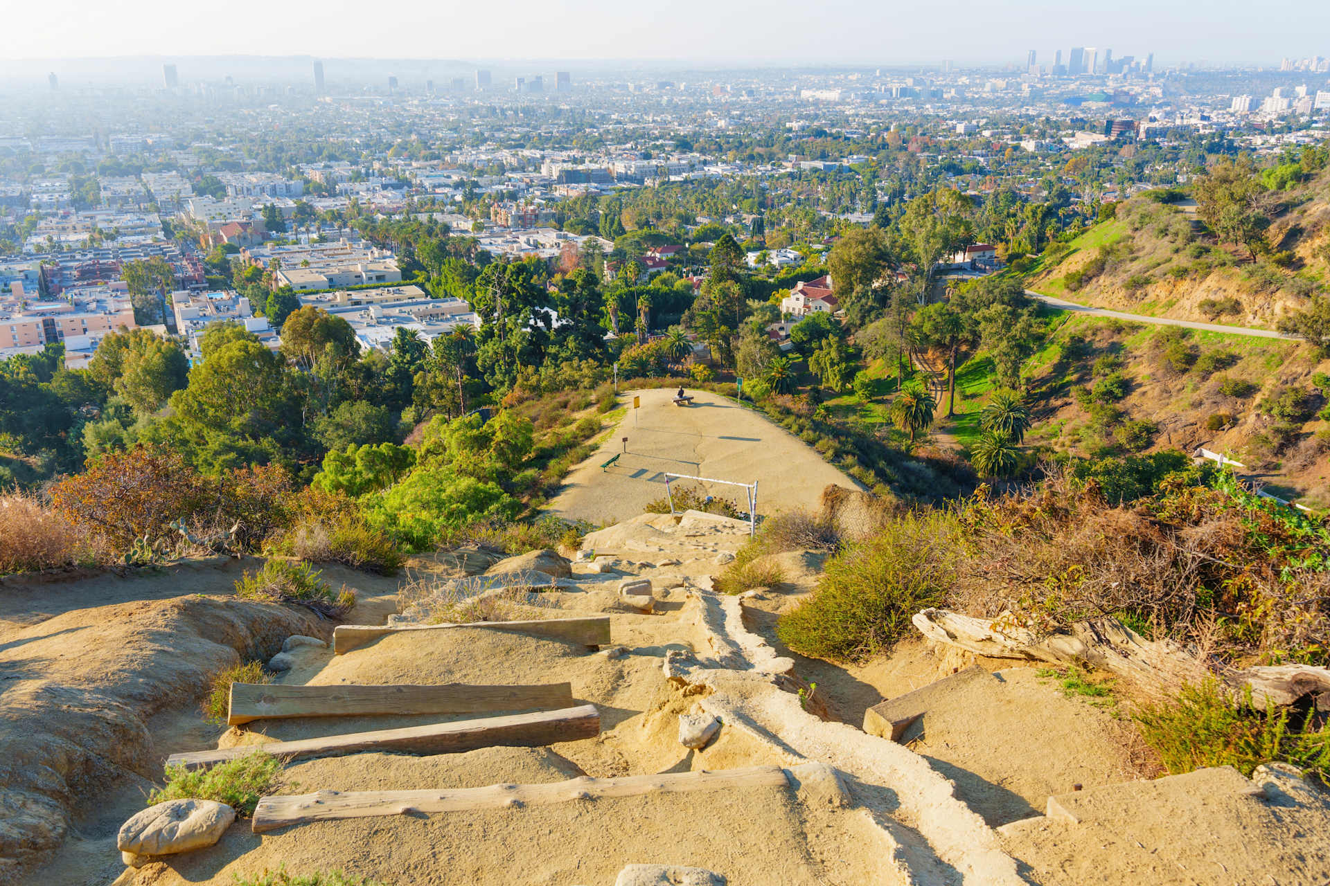 Hiking Trail at Runyon Canyon Park 