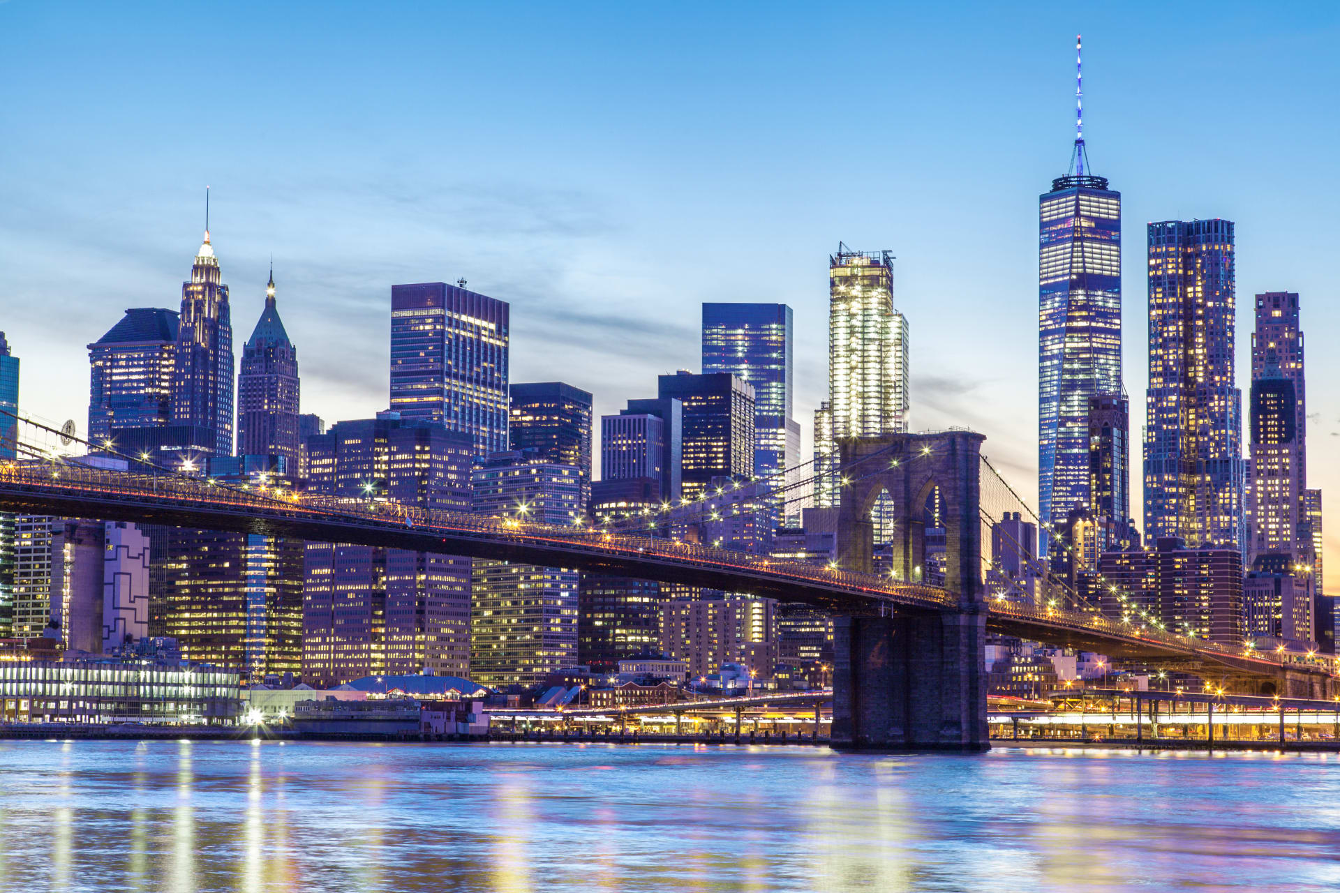 Lower Manhattan skyline