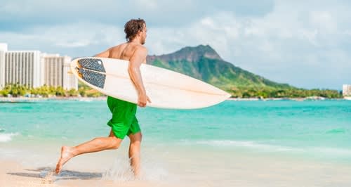 Surfing in Hawaii