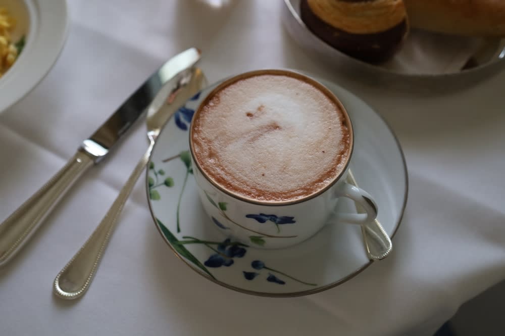 Hot chocolate in teacup