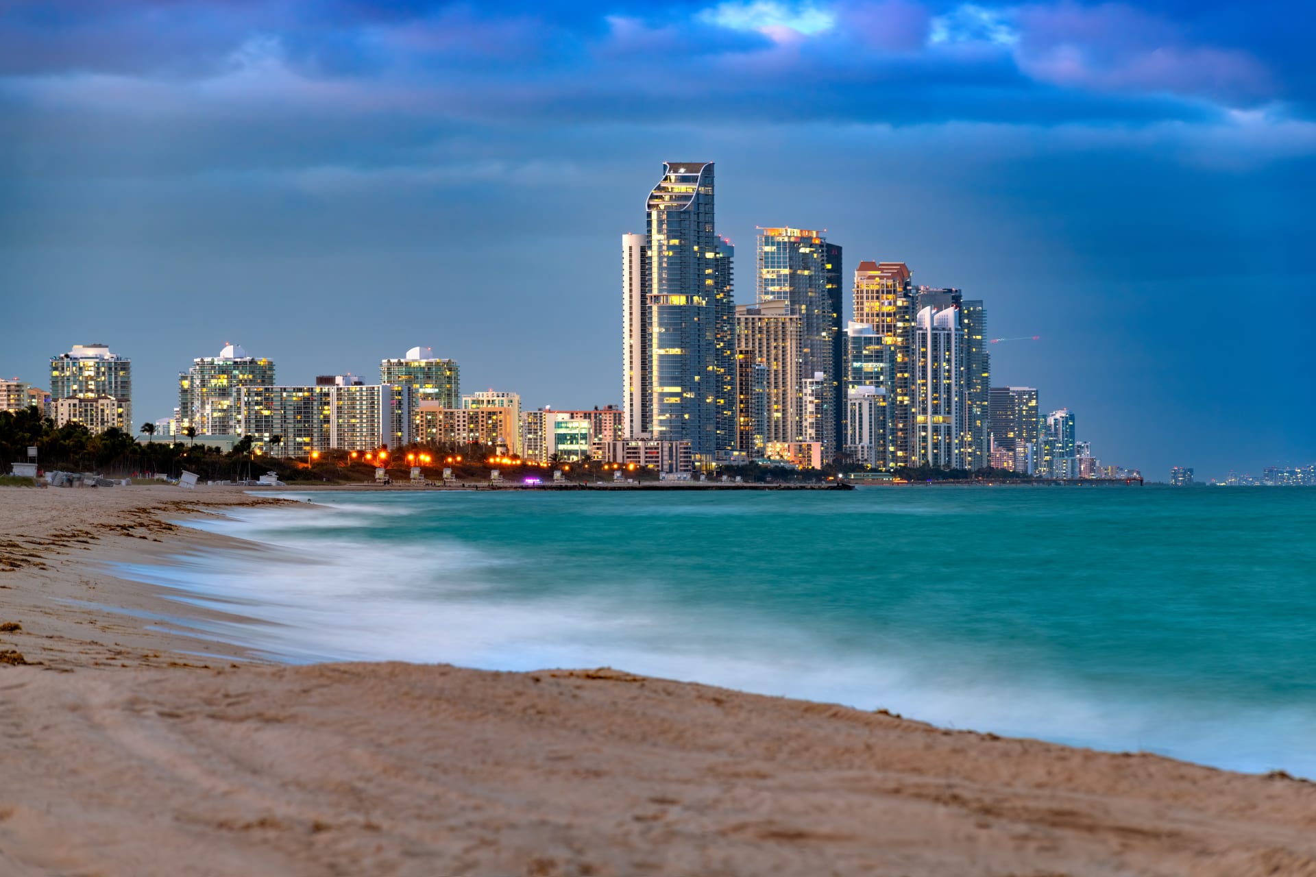skyline-buildings-sunny-isles-beach-viewed