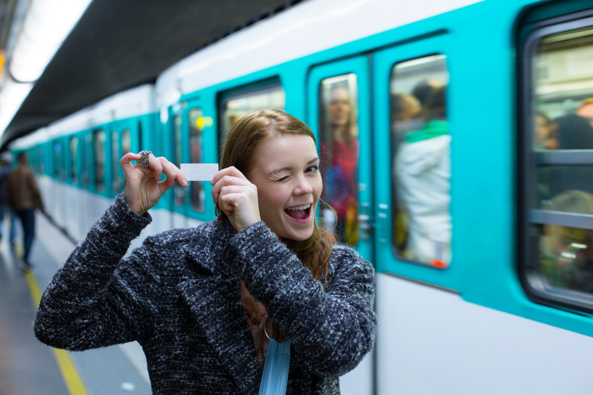 bilhete metrô transporte Paris