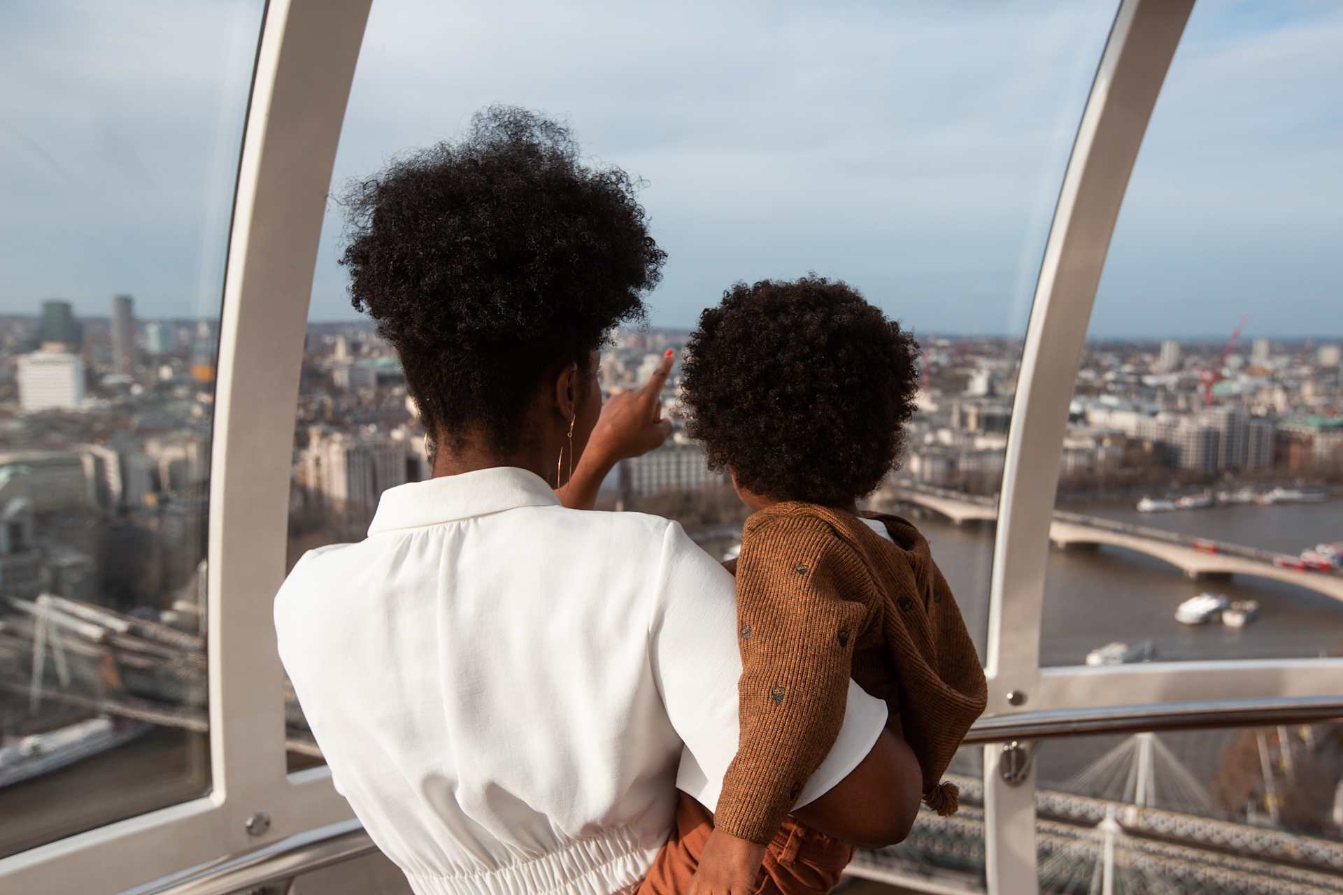 Mother and Child on the London Eye