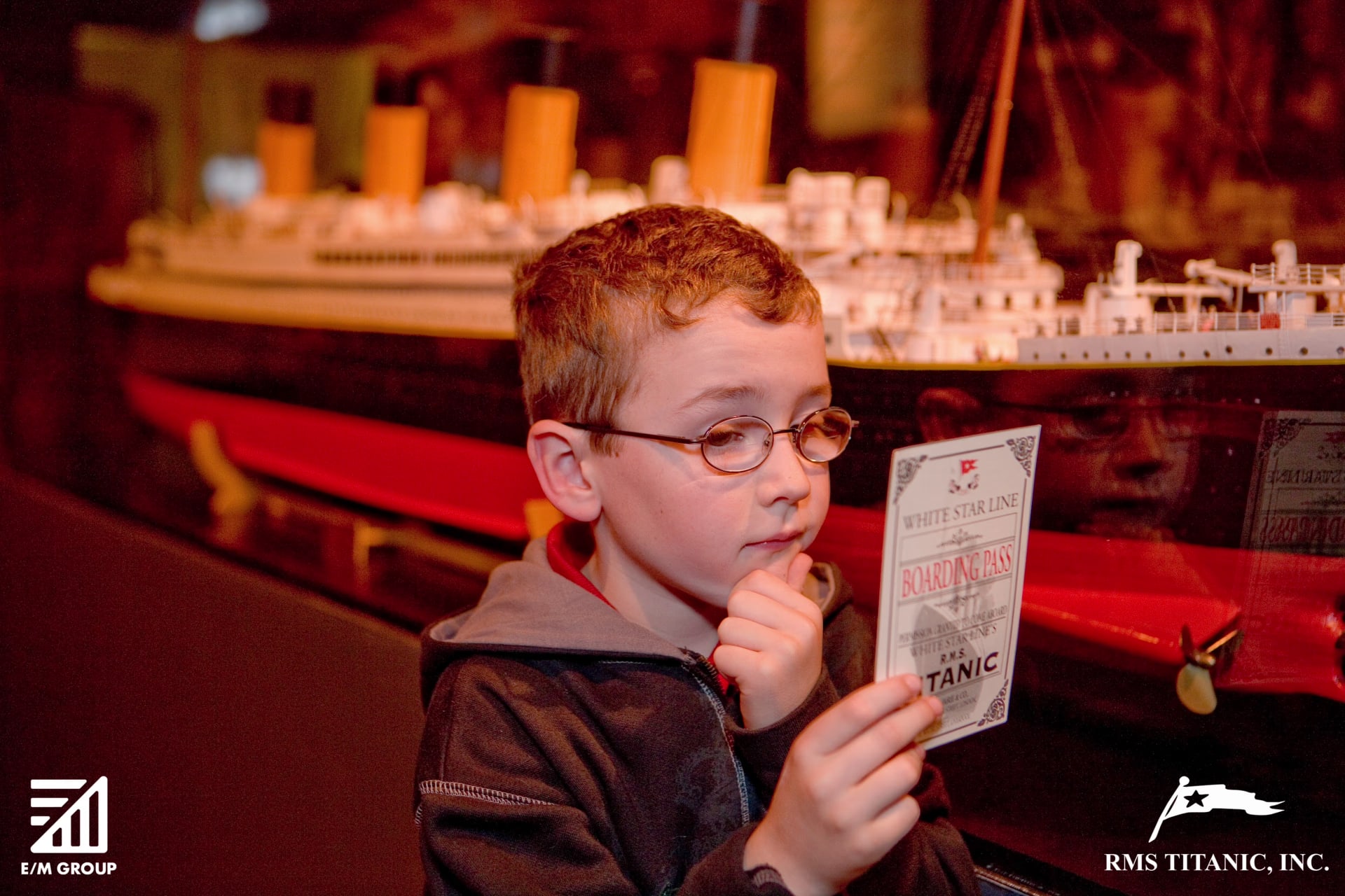 Child at Titanic: The Artifact Exhibition