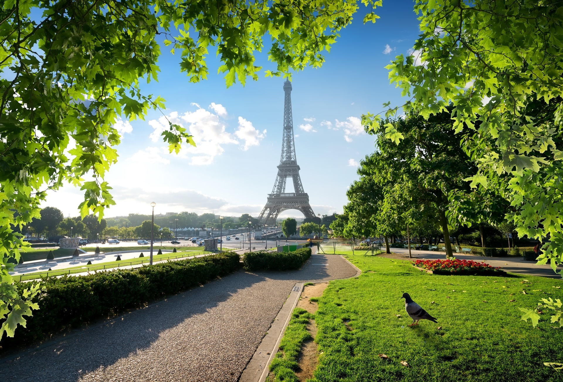 Trocadéro Gardens with a View of the Eiffel Tower