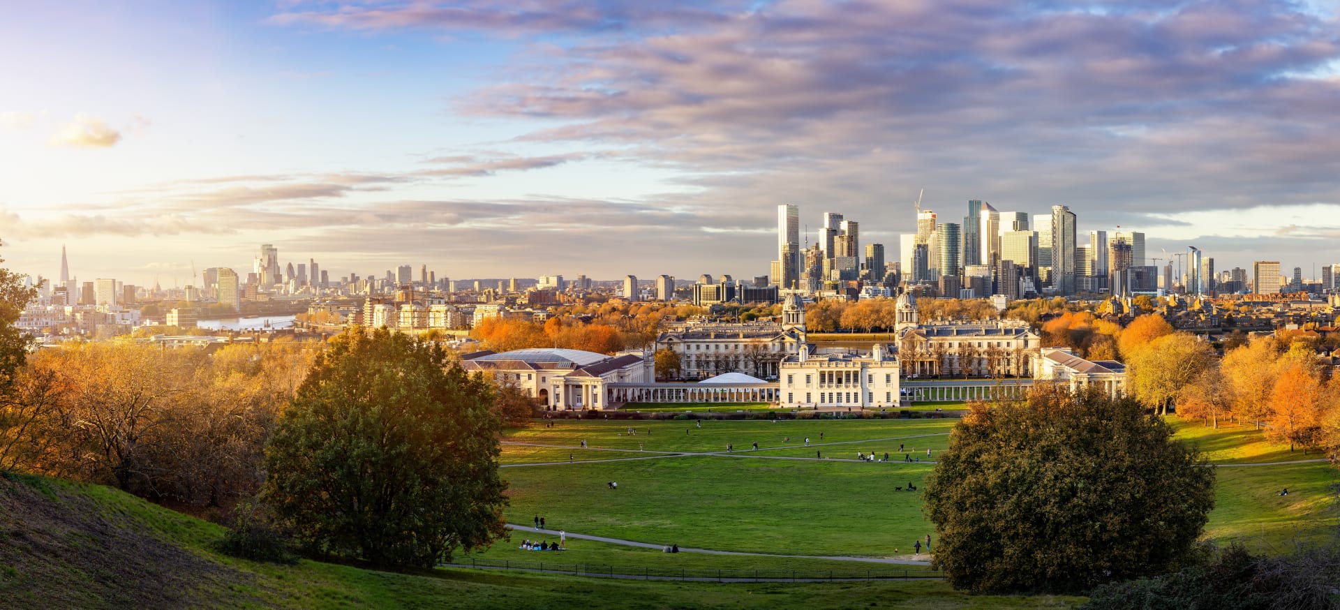 View of the London skyline from Greenwich