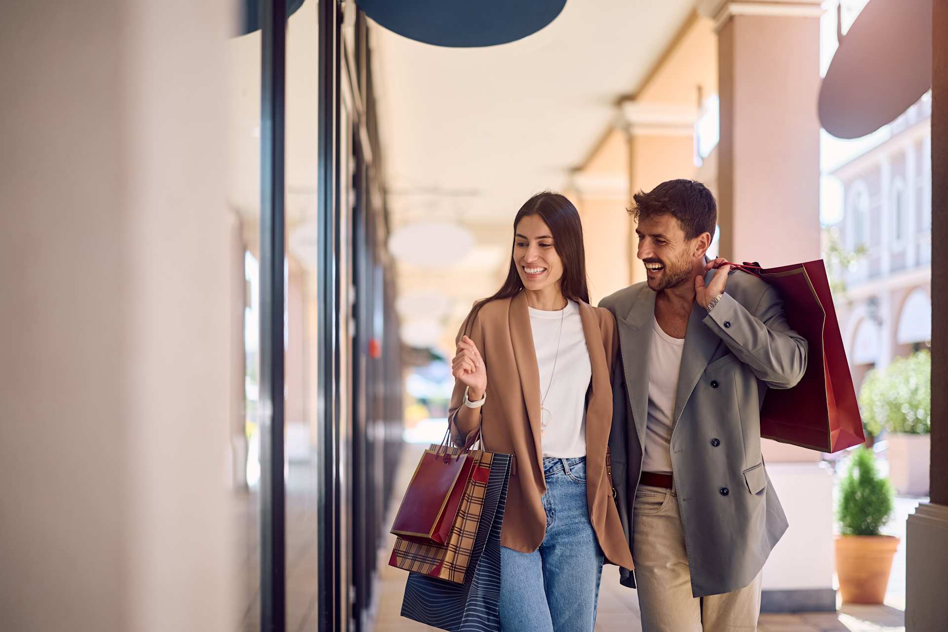 Couple Window Shopping