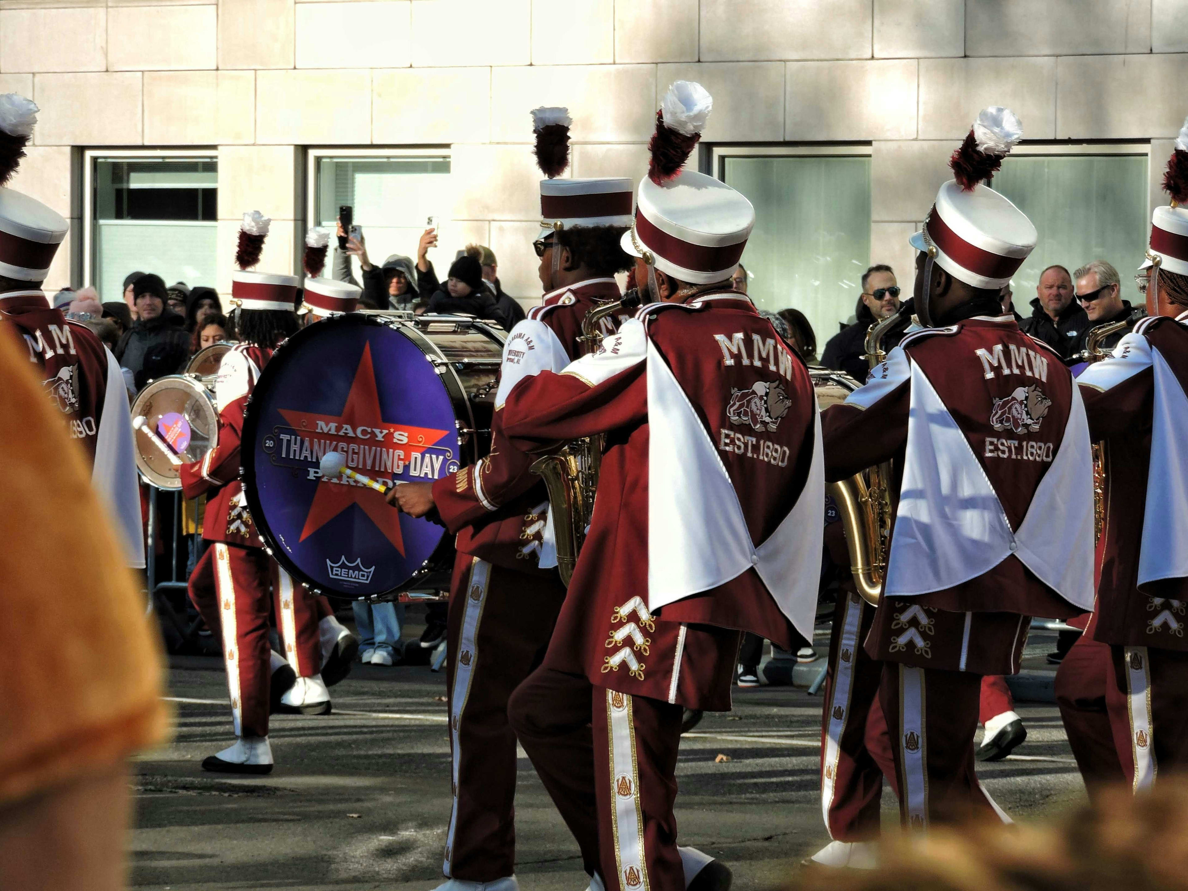 Musicians in the Macy's parade