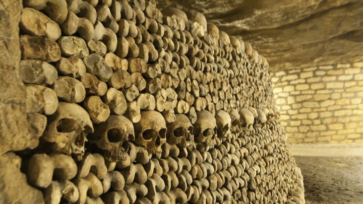 Inside the Paris Catacombs