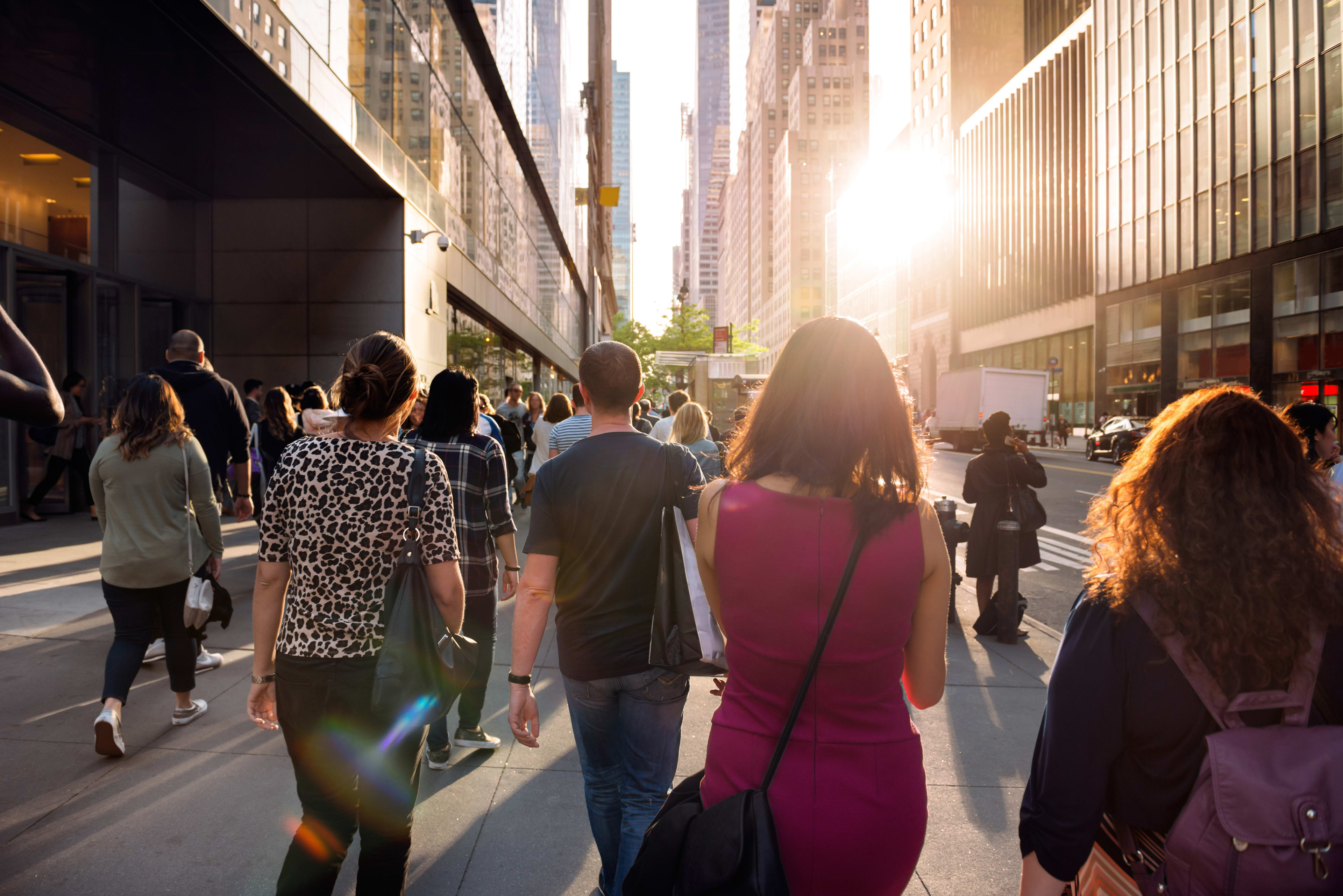 People walking in New York