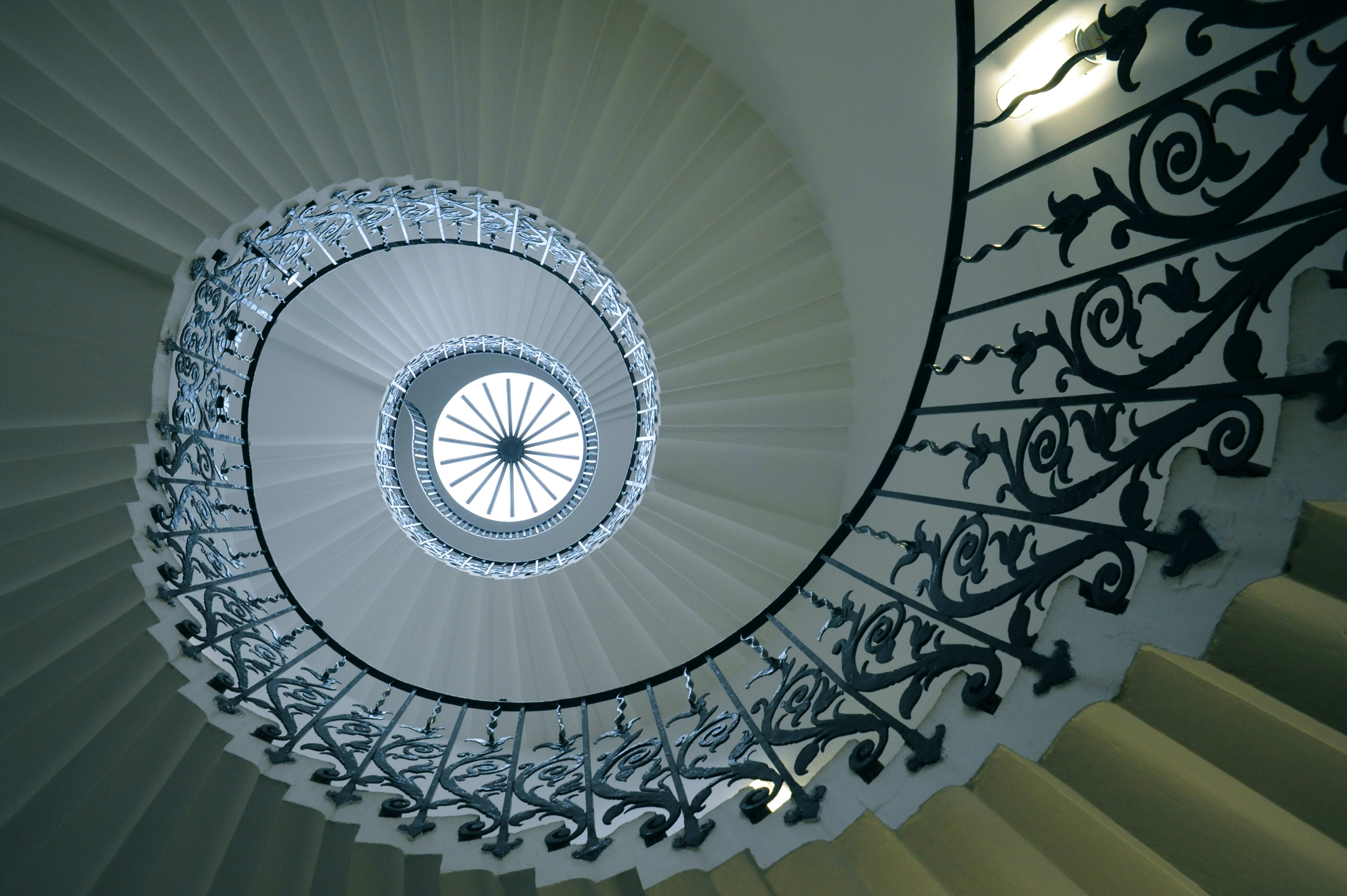 The spiral staircase in Queen's House, London