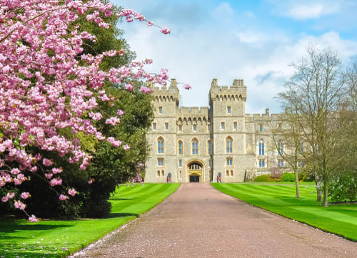 Windsor castle in spring