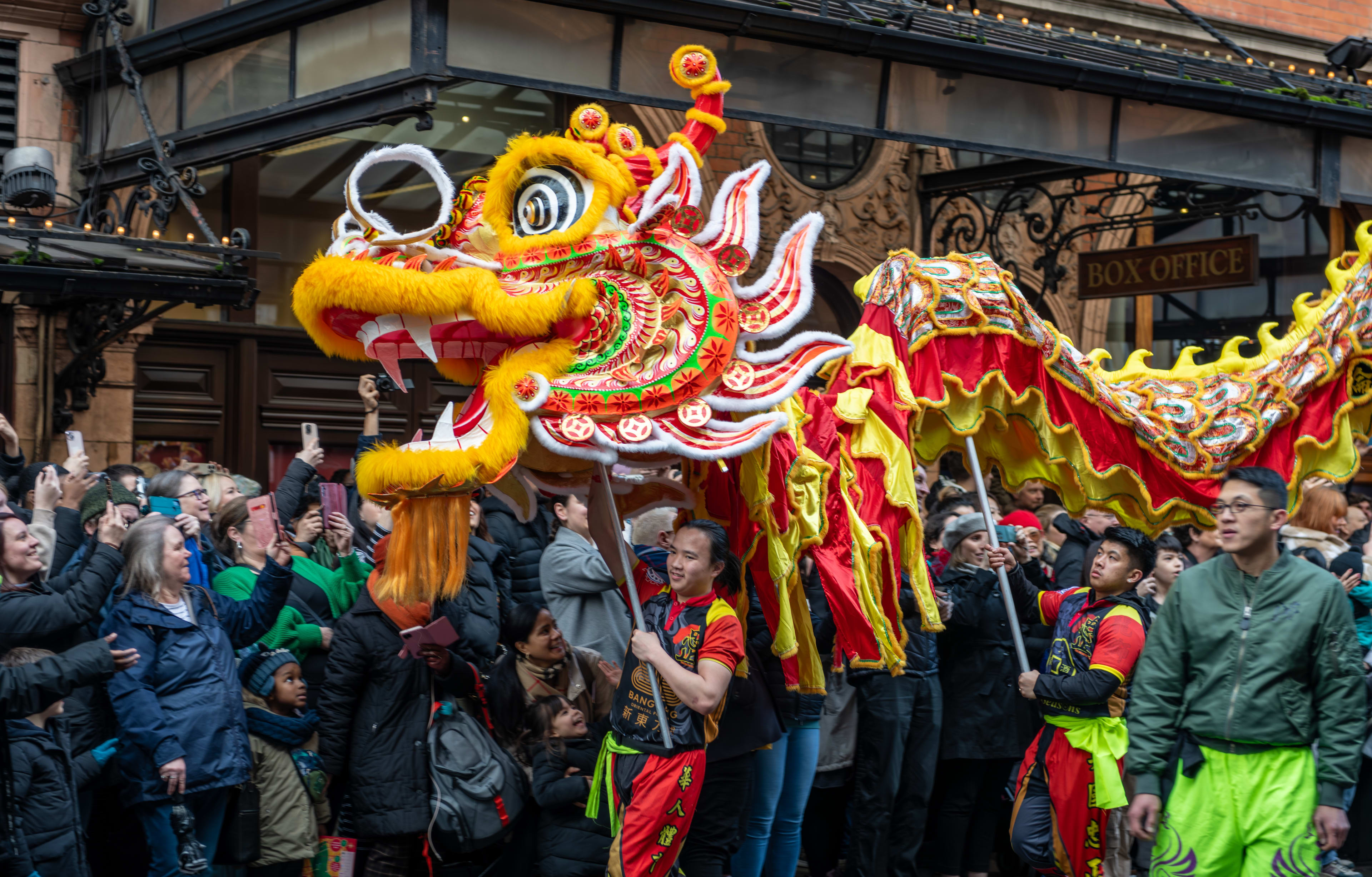 Ano Novo Chinês em Londres em fevereiro