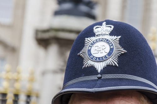 London police hat