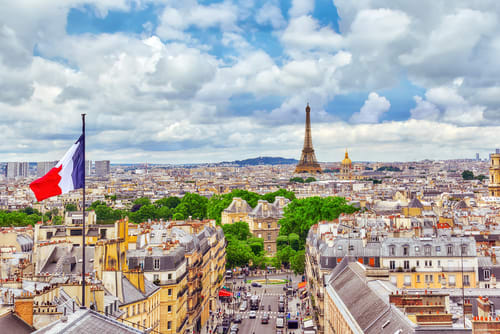 View of Paris including Pantheon