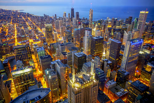 Chicago Skydeck view