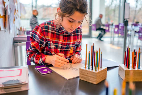 Children drawing