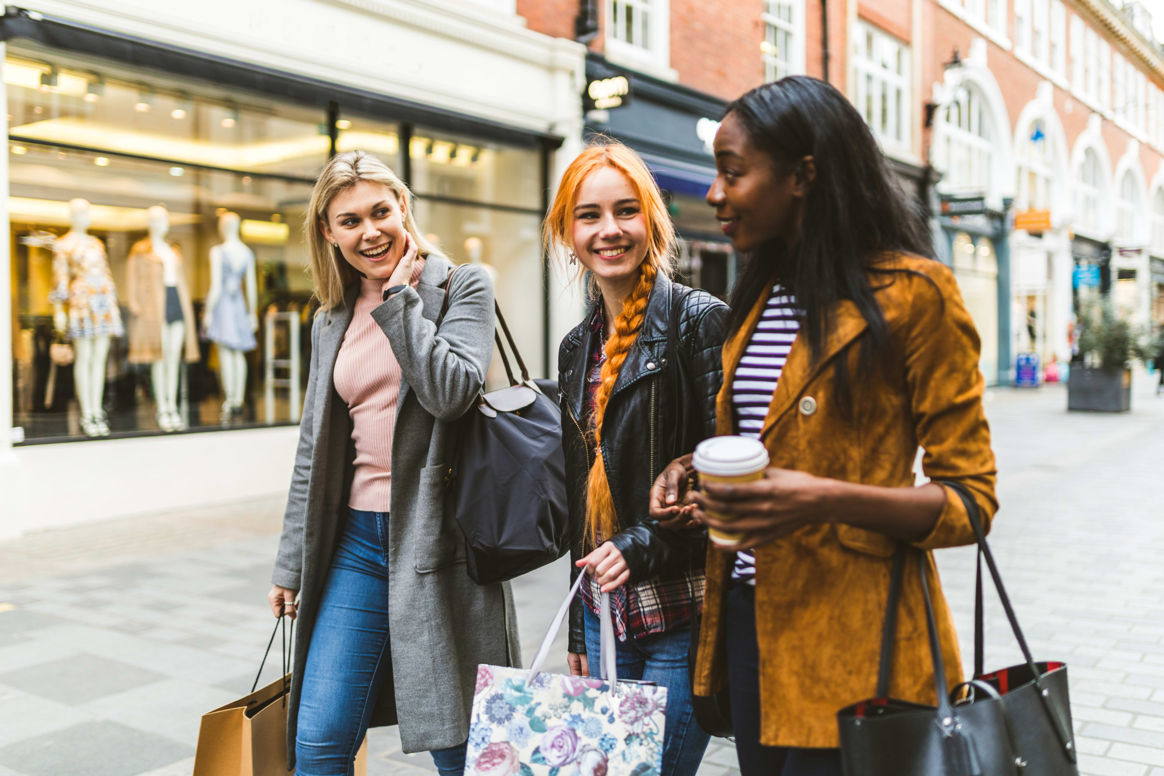 Women out shopping