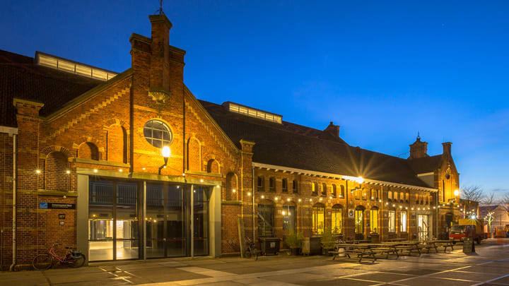 Renovated building of the former Westergasfabriek gas plant