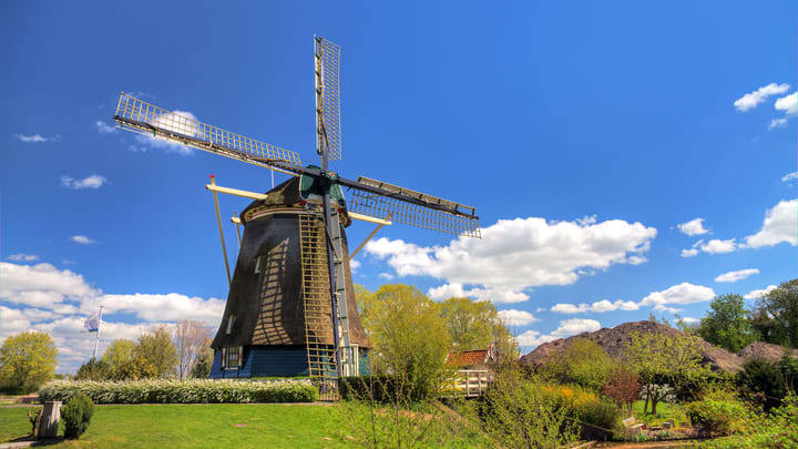 Riekermolen windmill in Amstelpark