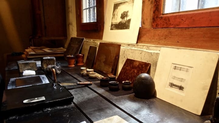 Inside the Rembrandt House Museum in Amsterdam