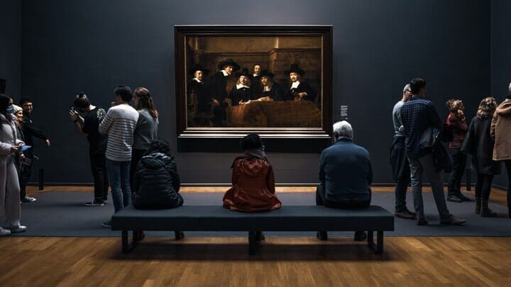 Rembrandt's 'The Sampling Officials' at the Rijksmuseum in Amsterdam