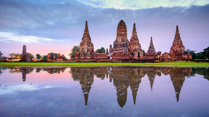 Temples at Ayutthaya near Bangkok