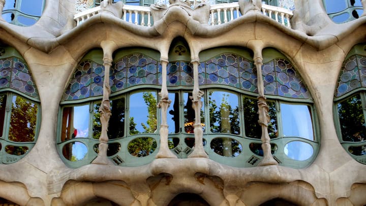 Casa Batllo's distinctive bone-like carapace