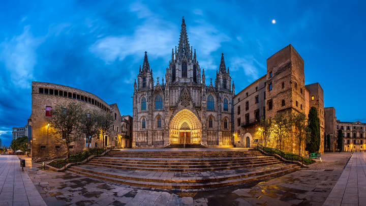 Barcelona Cathedral in the city's Gothic Quarter