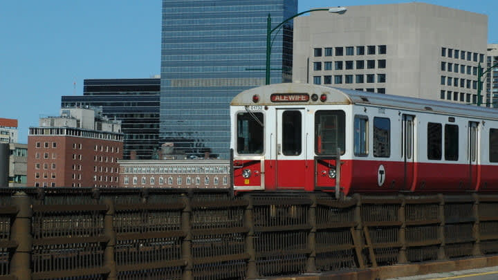Red Line train in Boston