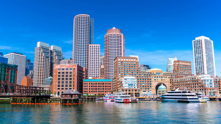 Boats in Boston Harbor